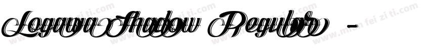 Logawa Shadow Regular字体字体转换